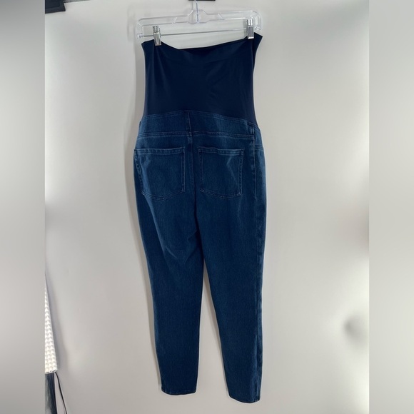 SPANX MAMA ANKLE JEN-ISH LEGGINGS TWILIGHT RINSE JEANS SIZE XL - Picture 10 of 11